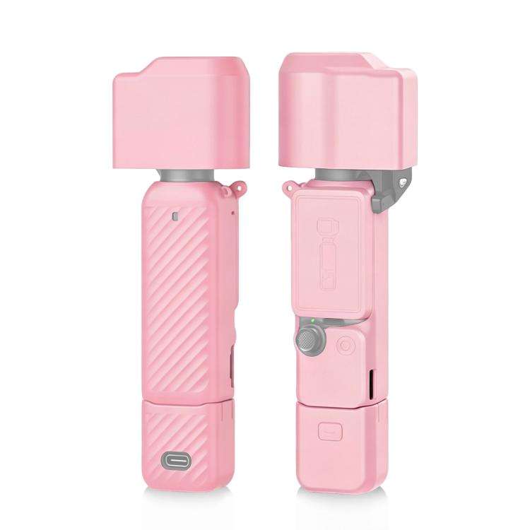 For DJI OSMO Pocket 4 PULUZ 4 in 1 Body Lens Handle Screen Silicone TPU Cover