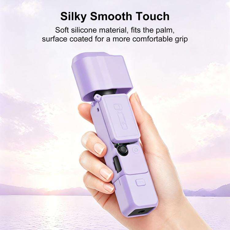 For DJI OSMO Pocket 4 PULUZ 4 in 1 Body Lens Handle Screen Silicone TPU Cover