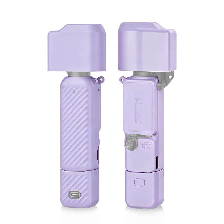 For DJI OSMO Pocket 4 PULUZ 4 in 1 Body Lens Handle Screen Silicone TPU Cover