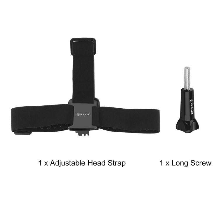 PULUZ Elastic Mount Belt Adjustable Head Strap for GoPro, Insta360 ONE R, DJI Osmo Action and Oth...