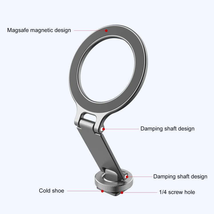 Foldable MagSafe Magnet Cold Shoe On-Camera Phone Mount, Cold Shoe Mount