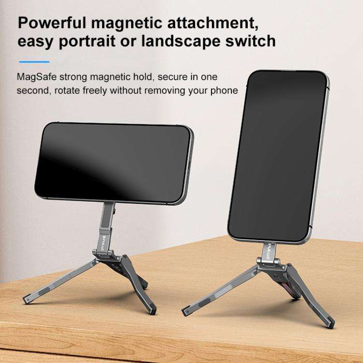 Foldable MagSafe Magnet Tripod Desk Phone Mount Handle Bracket, Desk Phone Mount