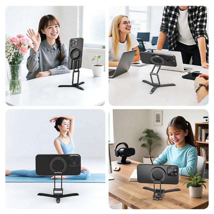 MagSafe Desktop Live Streaming Magnetic Foldable Phone Holder Bracket, Live Streaming Bracket