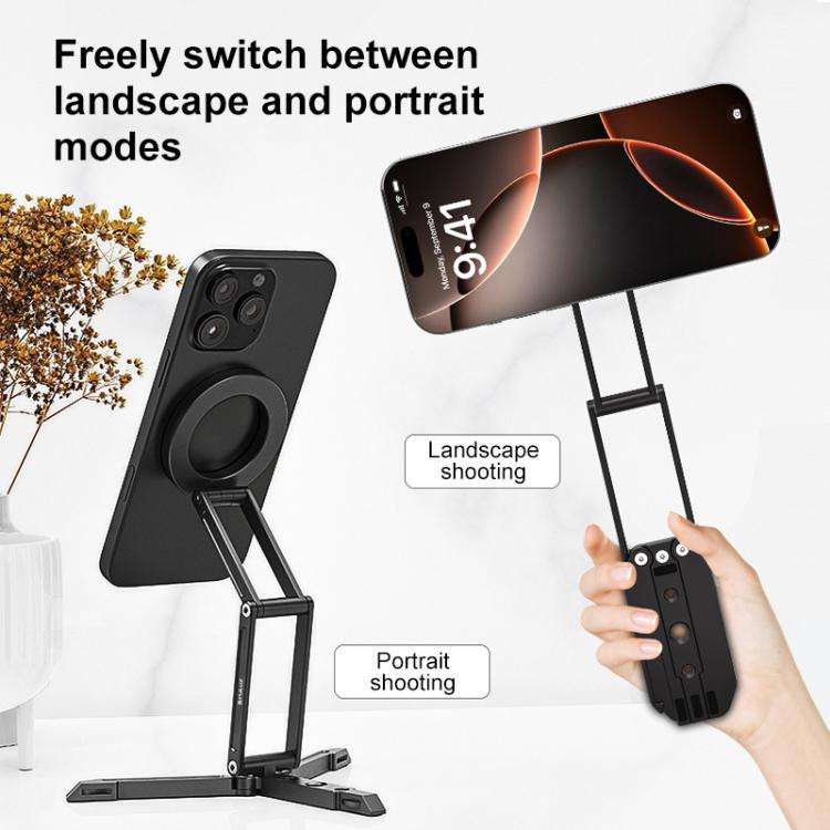 MagSafe Desktop Live Streaming Magnetic Foldable Phone Holder Bracket, Live Streaming Bracket