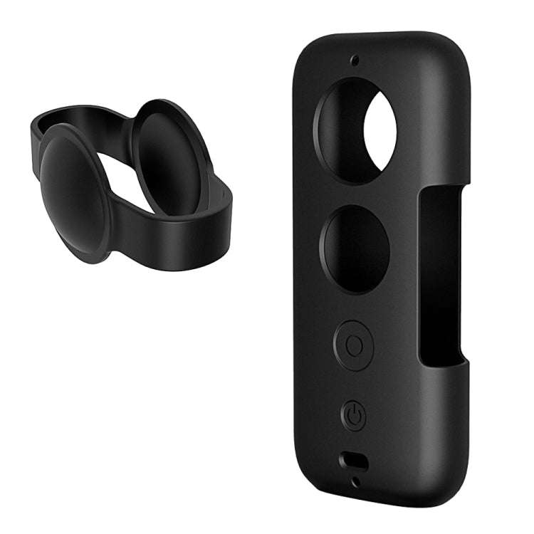 PULUZ Silicone Protective Case with Lens Cover for Insta360 ONE X, For Insta360 ONE X(Black), For...