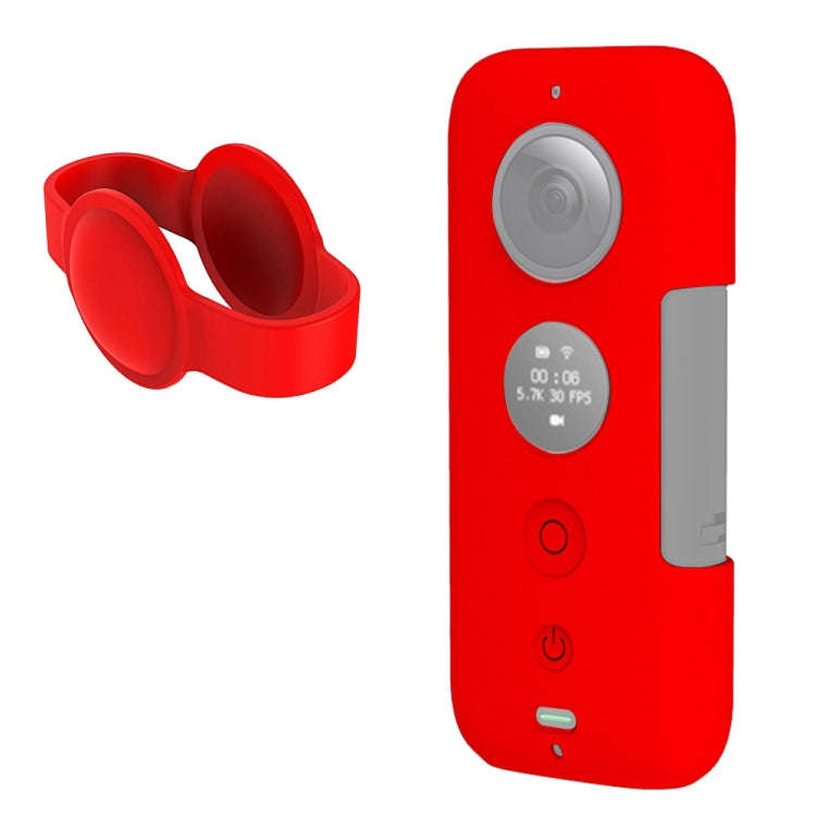 PULUZ Silicone Protective Case with Lens Cover for Insta360 ONE X, For Insta360 ONE X(Black), For...