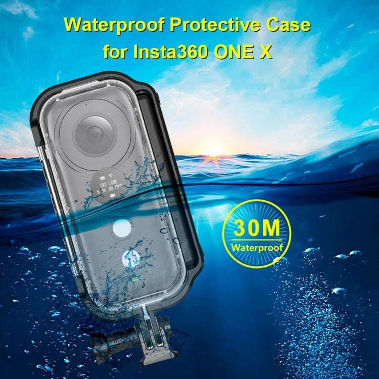 PULUZ 30m Underwater Waterproof Housing Protective Case for Insta360 ONE X, with Buckle Basic Mou...