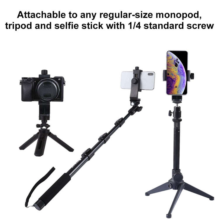 PULUZ 360 Degree Rotating Universal Horizontal Vertical Shooting Phone Clamp Holder Bracket for i...