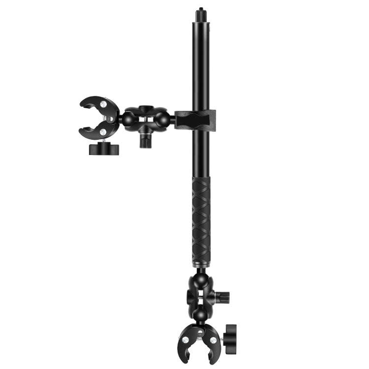 PULUZ Motorcycle Dual-heads Crab & Single Heads Clamps Handlebar Fixed Mount 150cm Selfie Stick, ...