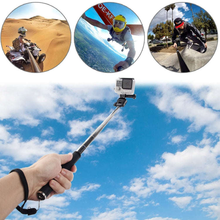 PULUZ Extendable Handheld Selfie Monopod for DJI, Insta360, GoPro and Other Action Cameras, Lengt...