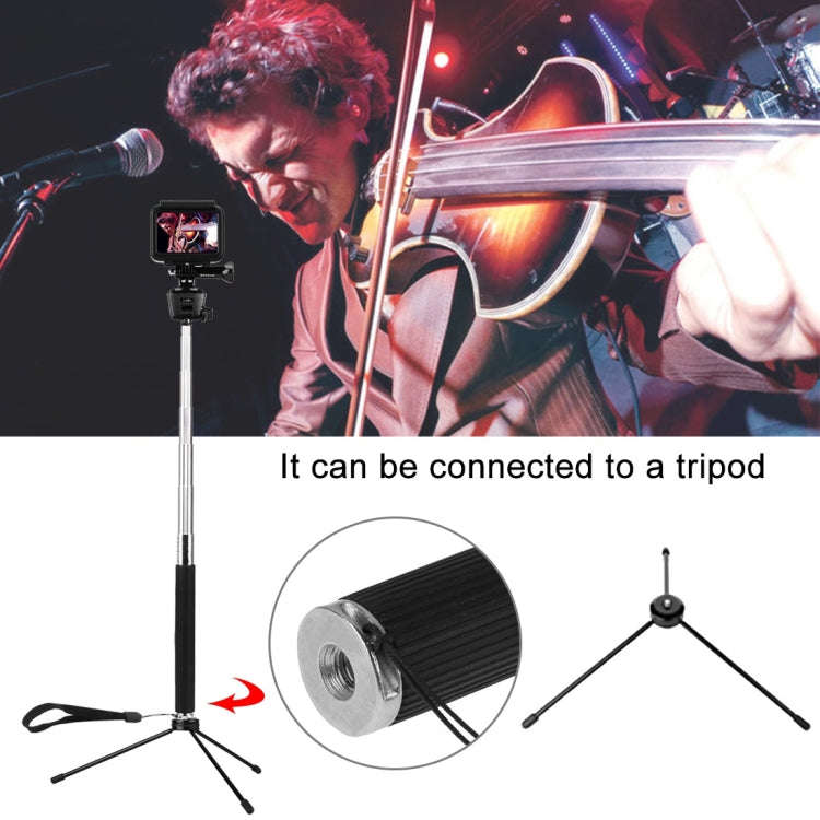 PULUZ Extendable Handheld Selfie Monopod for DJI, Insta360, GoPro and Other Action Cameras, Lengt...