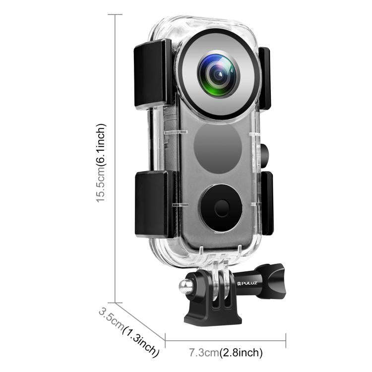 PULUZ 30m Underwater Waterproof Housing Case for Insta360 ONE X2, Underwater Case For Insta360 ON...