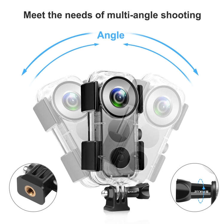 PULUZ 30m Underwater Waterproof Housing Case for Insta360 ONE X2, Underwater Case For Insta360 ON...
