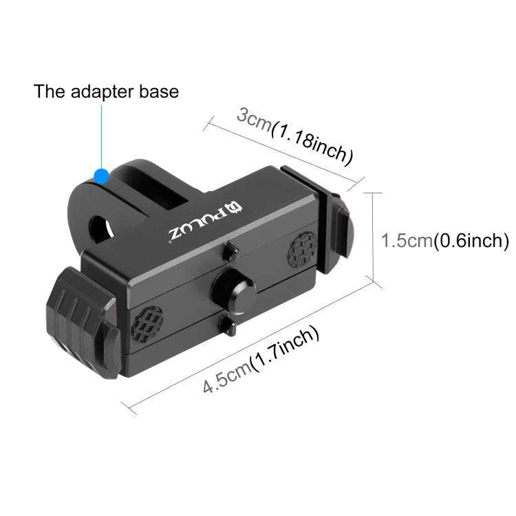 For GoPro HERO13 Black  PULUZ Magnetic Quick Release Base Mount, For GoPro HERO13 Black / MAX2 (B...