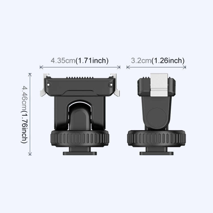For DJI Osmo Action 5 Pro / 4 / 3 PULUZ Cold Shoe Gimbal Quick Release Base Adapter, For DJI Osmo...