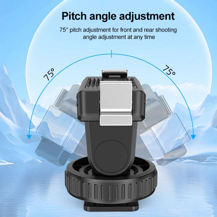 For DJI Osmo Action 5 Pro / 4 / 3 PULUZ Cold Shoe Gimbal Quick Release Base Adapter, For DJI Osmo...