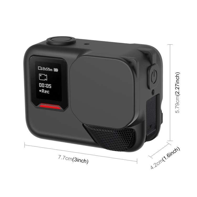 For Insta360 Ace Pro 2 PULUZ Body Silicone Protective Case with Lens Cap & Strap, For Insta360 Ac...
