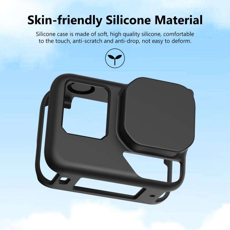 For Insta360 Ace Pro 2 PULUZ Body Silicone Protective Case with Lens Cap & Strap, For Insta360 Ac...