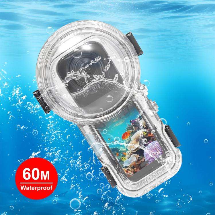 For Insta360 X5 PULUZ Quick Release 60m Waterproof Sealed Diving Case, Quick Release Diving Case