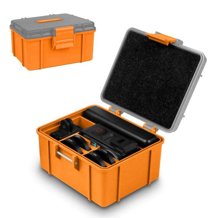 For DJI Osmo Action 5 Pro / 4 / 3 PULUZ Waterproof Hard Carrying Suitcase Outdoor Protective Stor...
