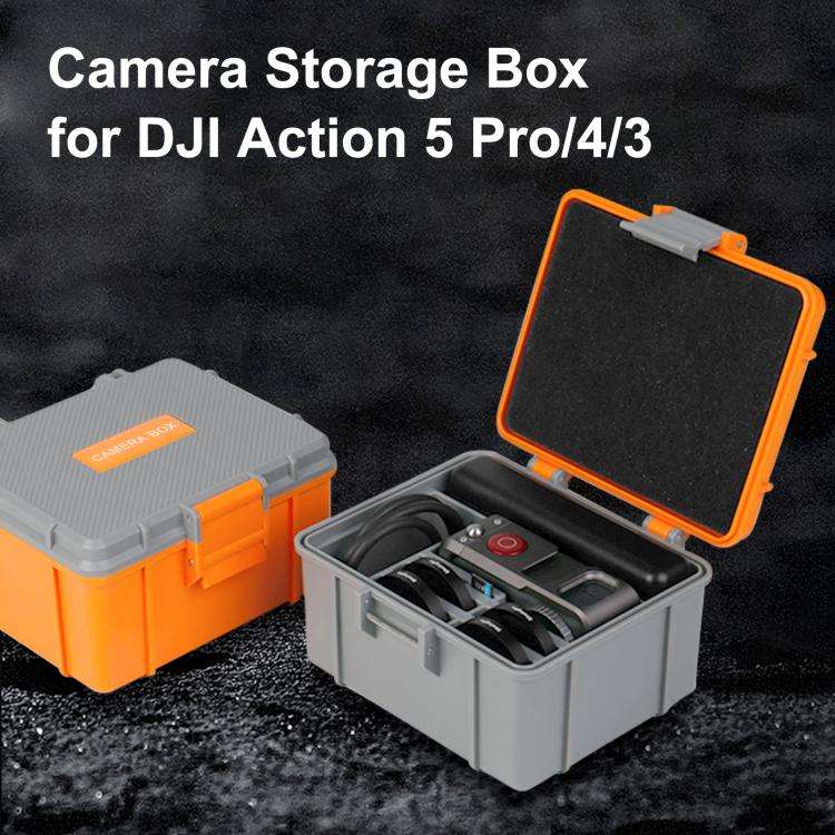 For DJI Osmo Action 5 Pro / 4 / 3 PULUZ Waterproof Hard Carrying Suitcase Outdoor Protective Stor...