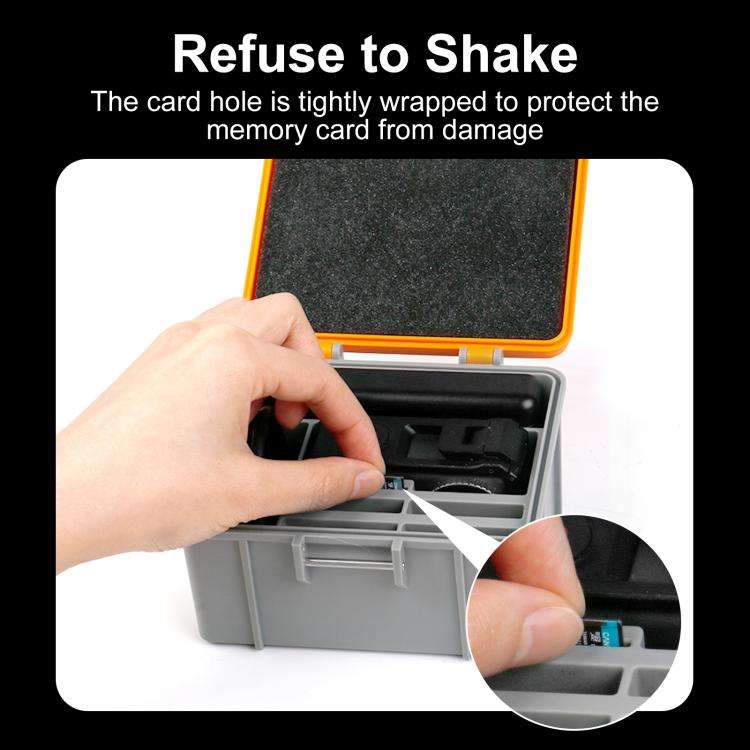 For DJI Osmo Action 5 Pro / 4 / 3 PULUZ Waterproof Hard Carrying Suitcase Outdoor Protective Stor...