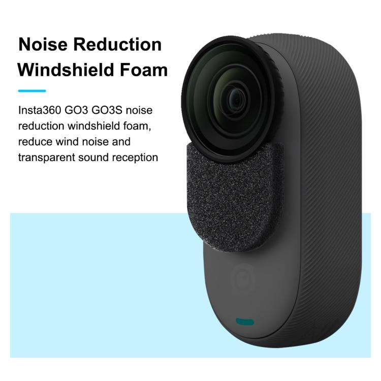 For Insta360 GO 3 / 3S PULUZ 6pcs Noise Reduction Windshield Foam Gasket, For Insta360 GO 3 / 3S