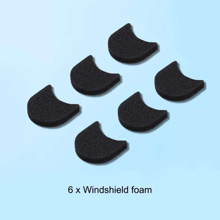 For Insta360 GO 3 / 3S PULUZ 6pcs Noise Reduction Windshield Foam Gasket, For Insta360 GO 3 / 3S