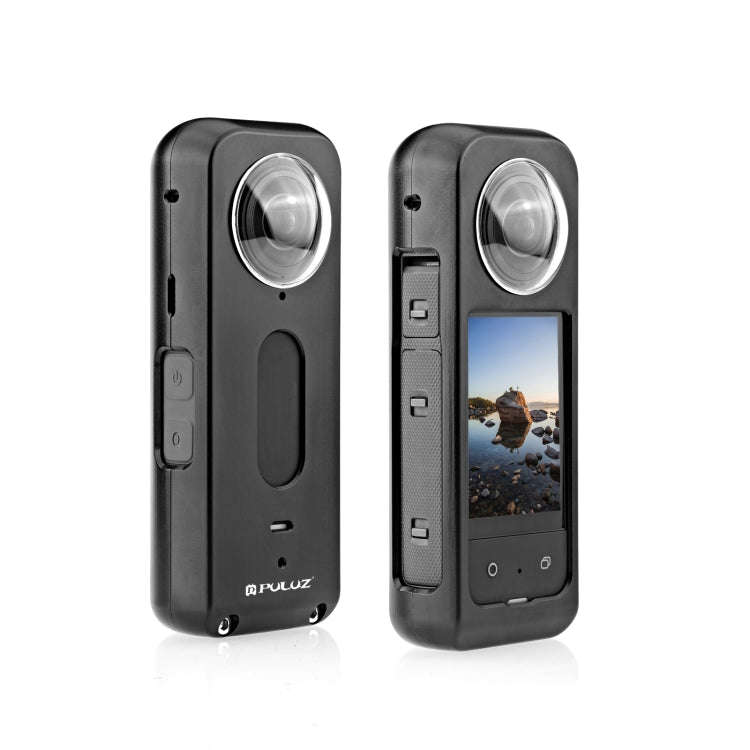 For Insta360 X3 PULUZ Metal Protective Cage Rig Housing Frame with Lens Protector, Metal Frame wi...