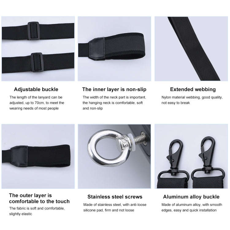 PULUZ Neck Lanyard Strap for DJI Mini 3 Pro / Air 2S / Air 2 / Mavic 2 Screen Remote Control, For...
