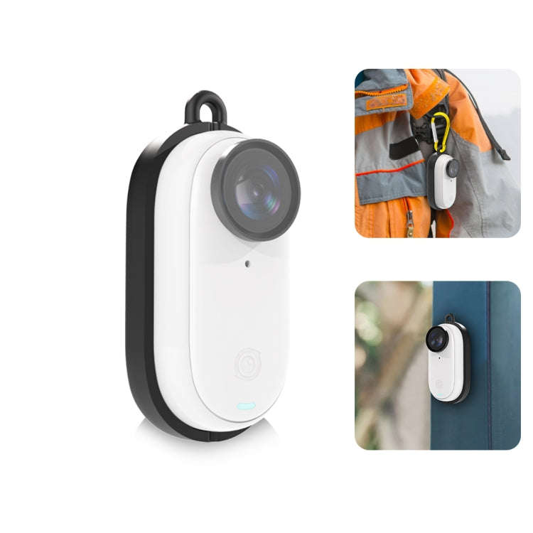 For Insta360 GO 3 PULUZ Body Magnetic Plastic Protective Frame Cage with Carabiner, Magnetic Fram...