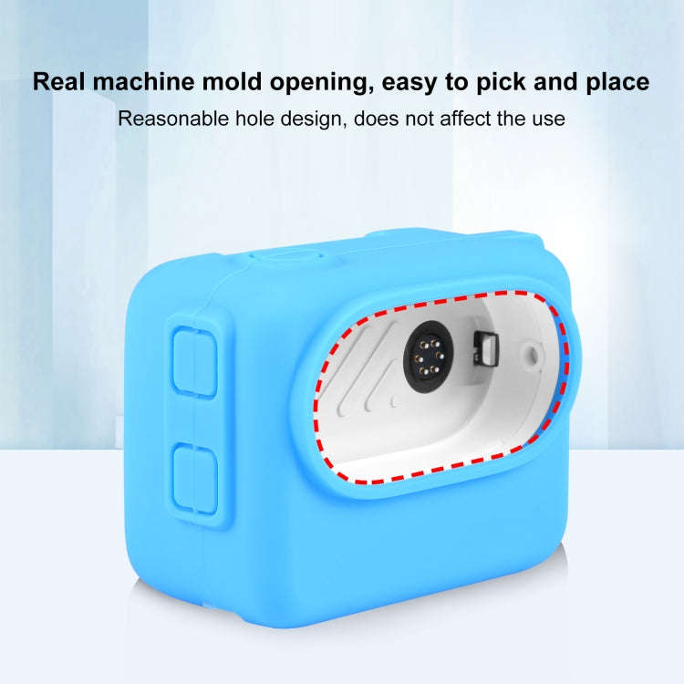 For Insta360 GO 3 PULUZ Camera Charging Case Silicone Case with Lens Cap & Strap, Silicone Case w...