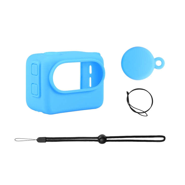 For Insta360 GO 3 PULUZ Camera Charging Case Silicone Case with Lens Cap & Strap, Silicone Case w...