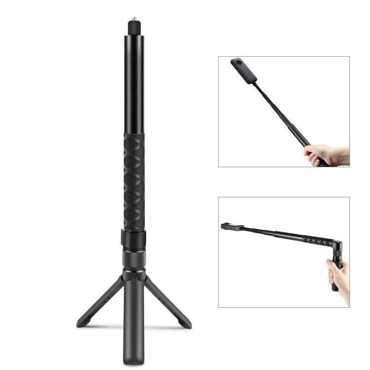 For Insta360 X3 PULUZ Rotary Handle Desktop Tripod Stand 110cm Selfie Stick Monopod, Desktop Trip...