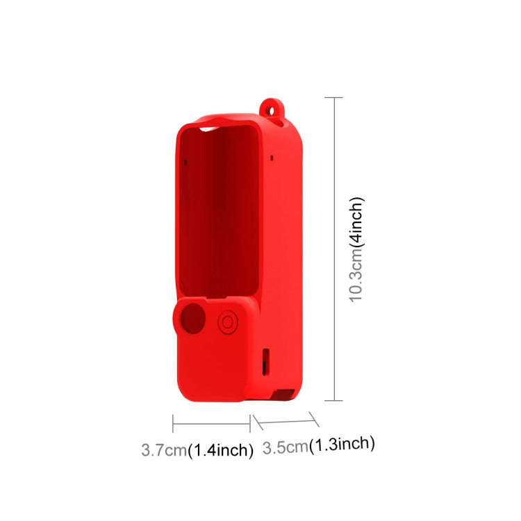 For DJI OSMO Pocket 3 PULUZ  3 in 1 Silicone Cover Case Set, Silicone Case Red, Silicone Case Whi...