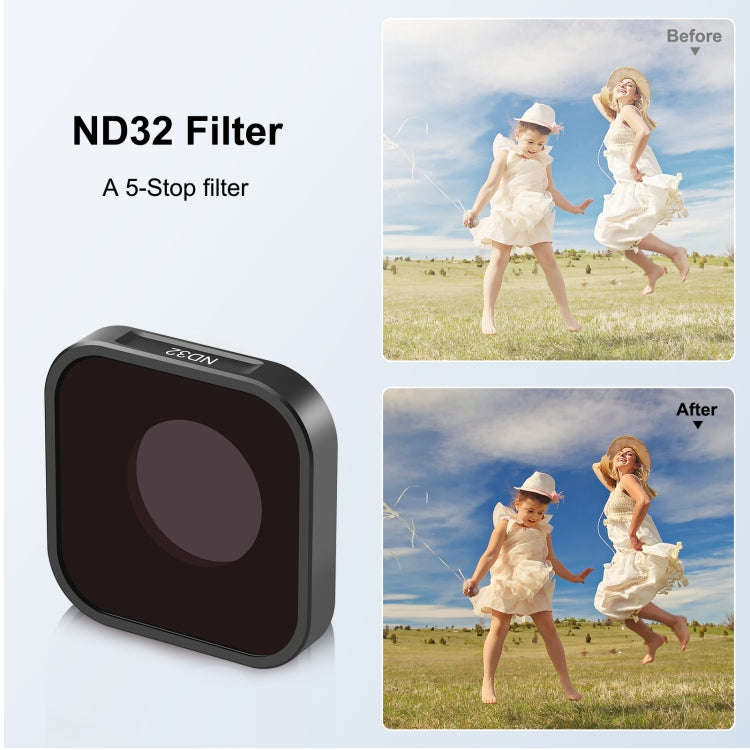 PULUZ Action Camera ND32 Lens Filter For GoPro Hero11 Black / Hero11 Black mini / HERO10 Black / ...