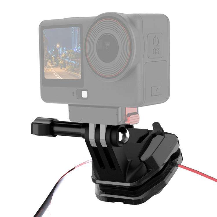 PULUZ Motorcycle Windshield Action Camera Mount Clip for GoPro Hero12 Black / DJI Osmo Action 4 /...