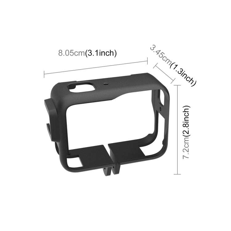 For Insta360 Ace Pro PULUZ Plastic Cage Expansion Adapter Frame with Cold Shoe Base, For Insta360...