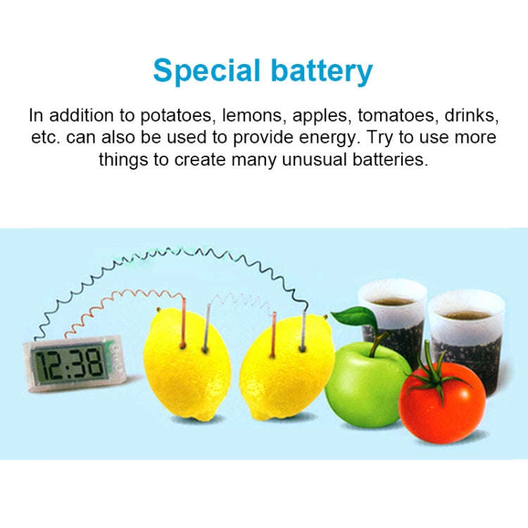 DIY Novel Green Science Potato Digital Clock Educational Kit with 2 inch LCD Screen (Potato NOT I...
