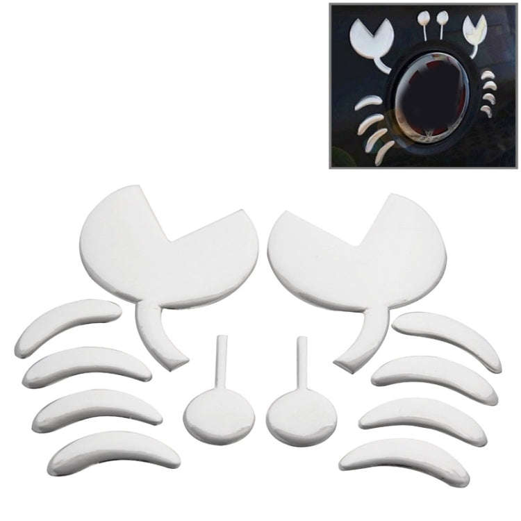 3D Car Sticker, Angel Wings (Size: 16cm x 5.5cm), Wings Pattern (Size: 15.7cm x 5.5cm), Demon Pat...