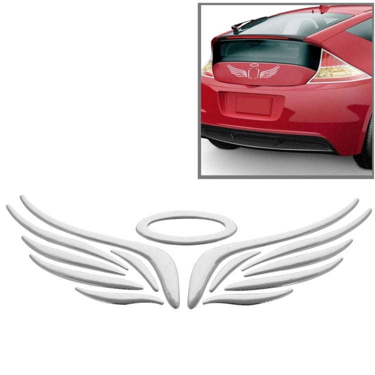 3D Car Sticker, Angel Wings (Size: 16cm x 5.5cm), Wings Pattern (Size: 15.7cm x 5.5cm), Demon Pat...
