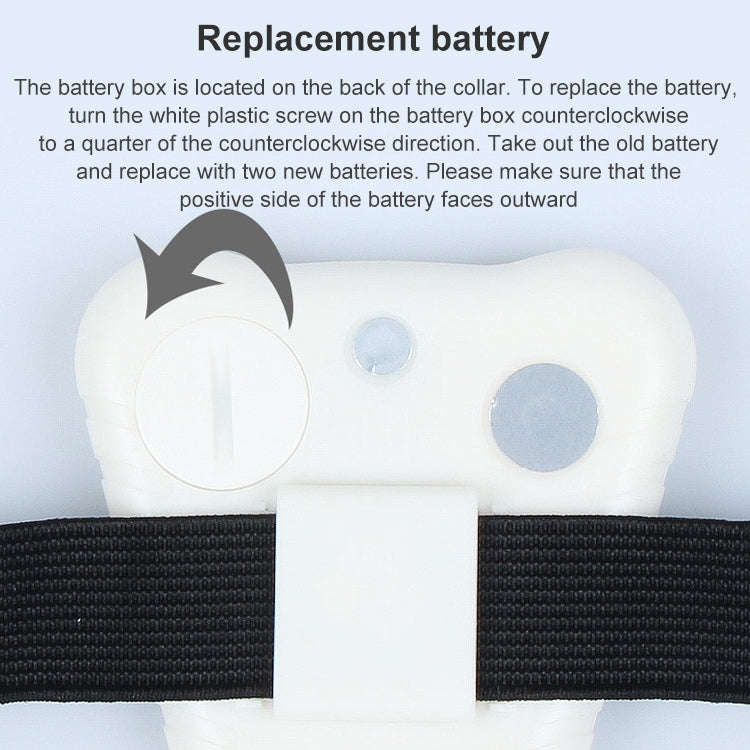Ultrasonic Bark Stop Collar, (White)