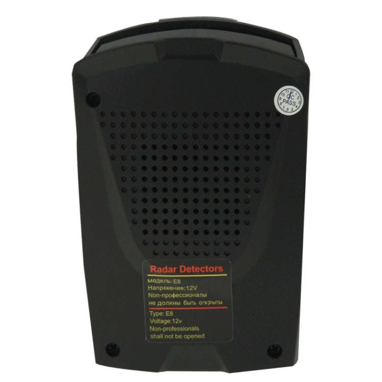 E8 360 Degrees Full-Band Scanning Car Speed Testing System Radar Laser Detector, E8