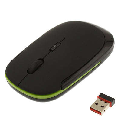 2.4GHz Wireless Ultra-thin Mouse, Black, Silver