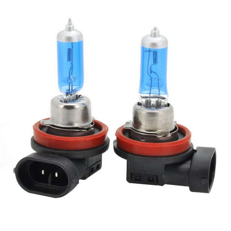 H11 Halogen Car Headlight, 2400 Lumens White Light, 12V / 100W 6000K, H11