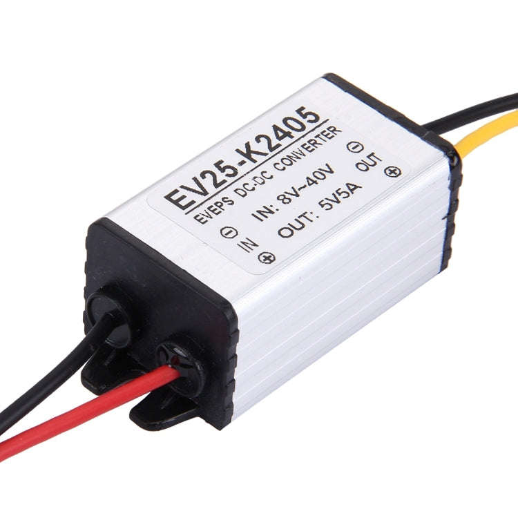 DC 8-40V to 5V Car Power Step Down Transformer, Rated Output Current: 5A, Car Power Step Down Tra...