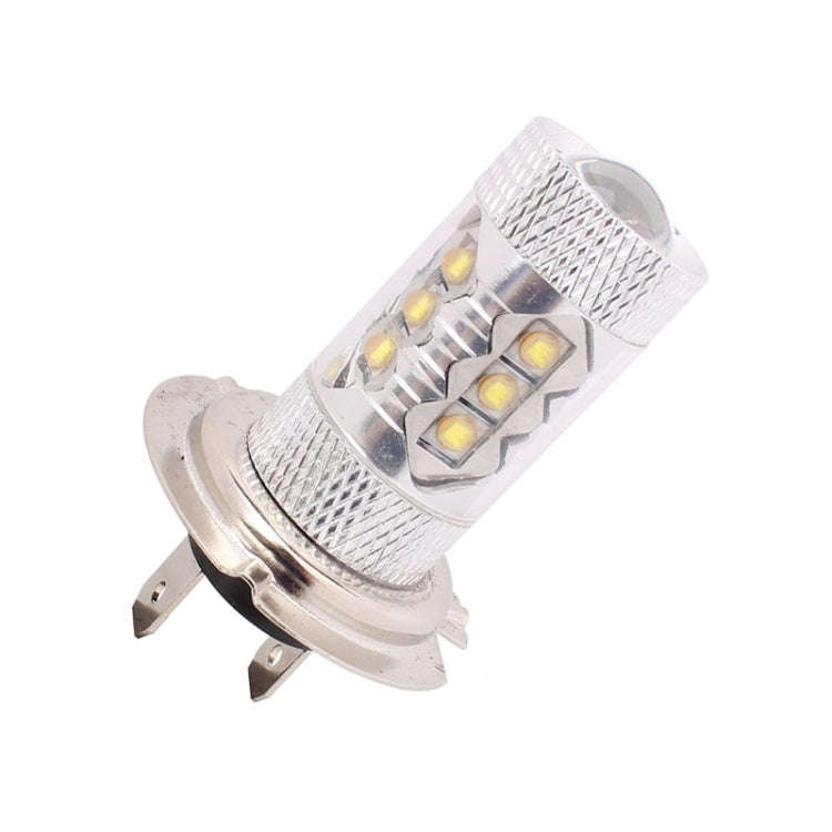 H7 80W 800LM 6500K White Light 16-3535-LEDs Car Foglight , Constant Current , DC12-24V, H7