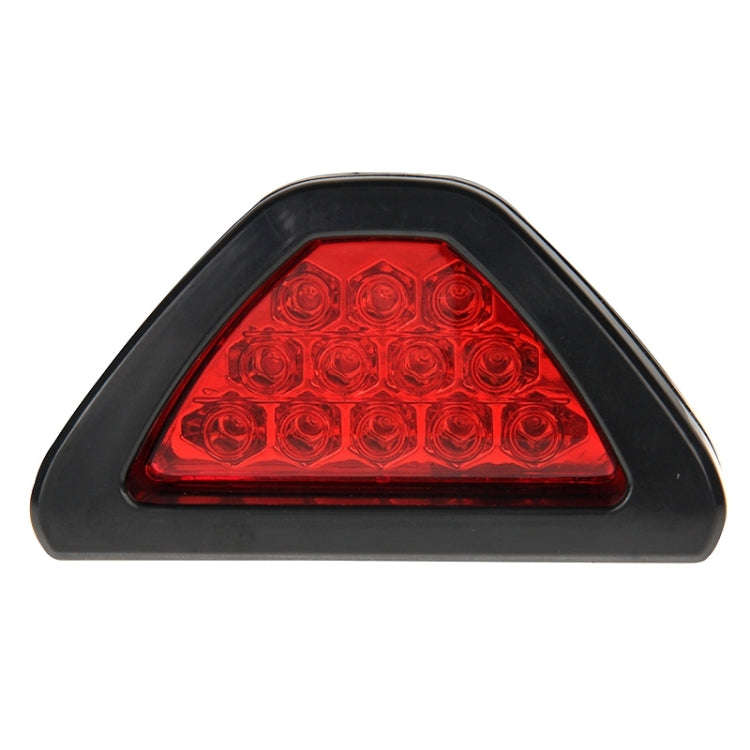12-LED Rear Tail Warning Brake Light for DC 12V Cars, 12-LED Red Light, White Light
