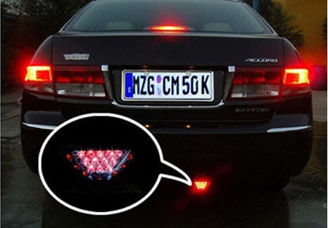 12-LED Rear Tail Warning Brake Light for DC 12V Cars, 12-LED Red Light, White Light