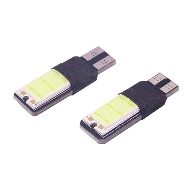 2 PCS T10 3W 160-180LM 2 LED Ice Blue COB LED Decode Car Clearance Lights Lamp, DC12V, 2 LED COB ...